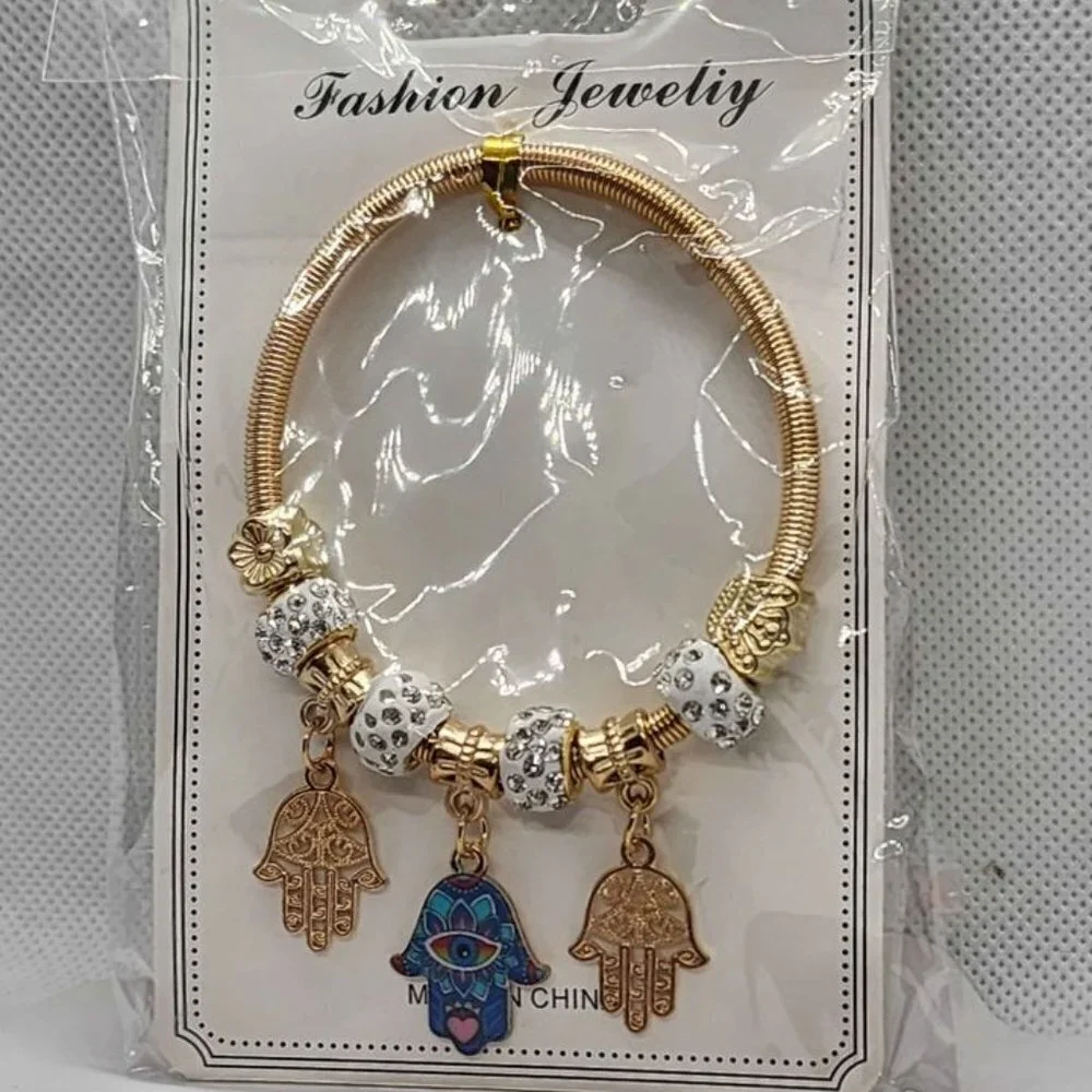 Trinity of Protection – New Three Hamsa Bracelet